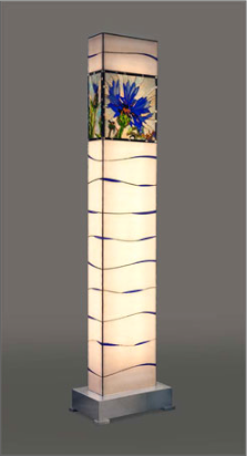 Lichts&auml;ule Motiv Kornblume