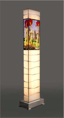 Lichts&auml;ule Motiv Pilze