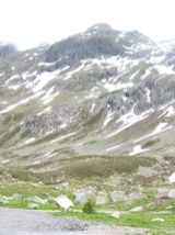 Der Julier-Pass in 2284 m Höhe, hier wird es unwirtlich...