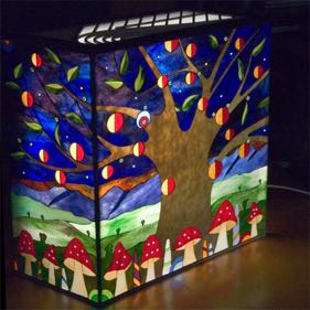 Glass Light Lantern Tree